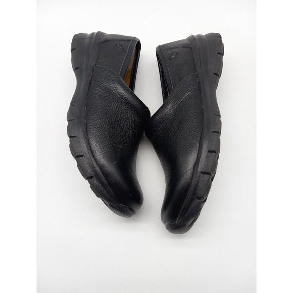NURSE MATES Women's Libby Slip Resistant Black 10M Pillow Top Leather Slip-on - Picture 4 of 9